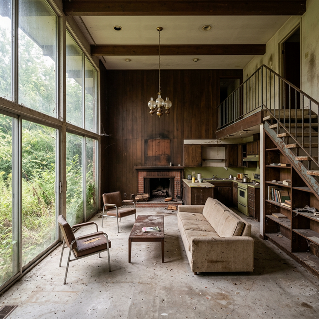 Immobilie vor der Renovierung - Vintage 70er Jahre Stil